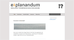 Desktop Screenshot of explanandum.de